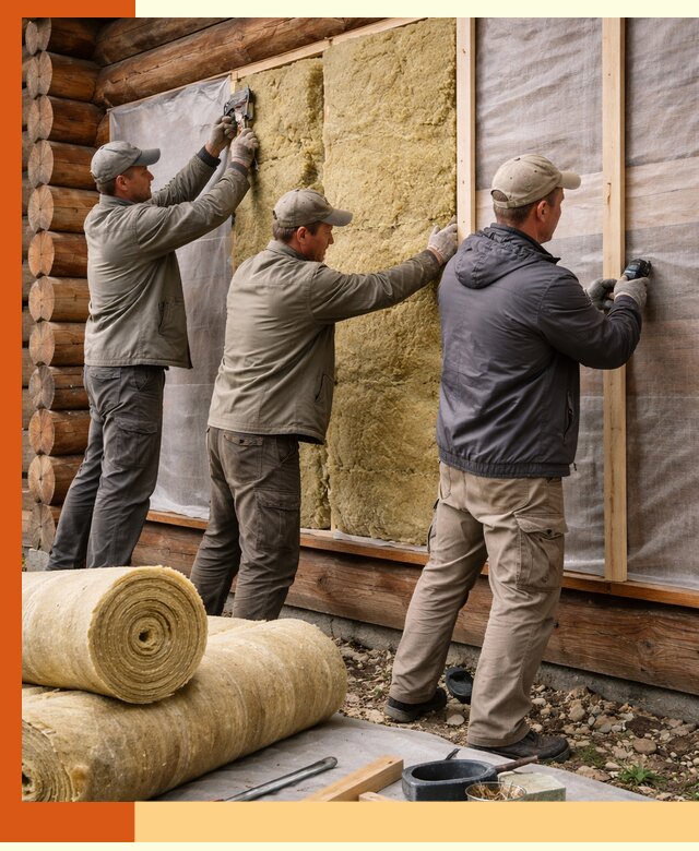 Утепление деревянного дома в Реже эффективными технологиями